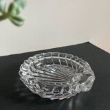 Vintage Crystal Ashtray in Seashell Shape