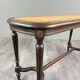 Antique wooden bench, caned seat, Louis XVI style, 20th century.