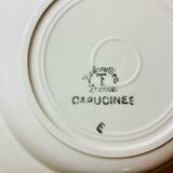 Set of 6 Badonvillier porcelain soup plates