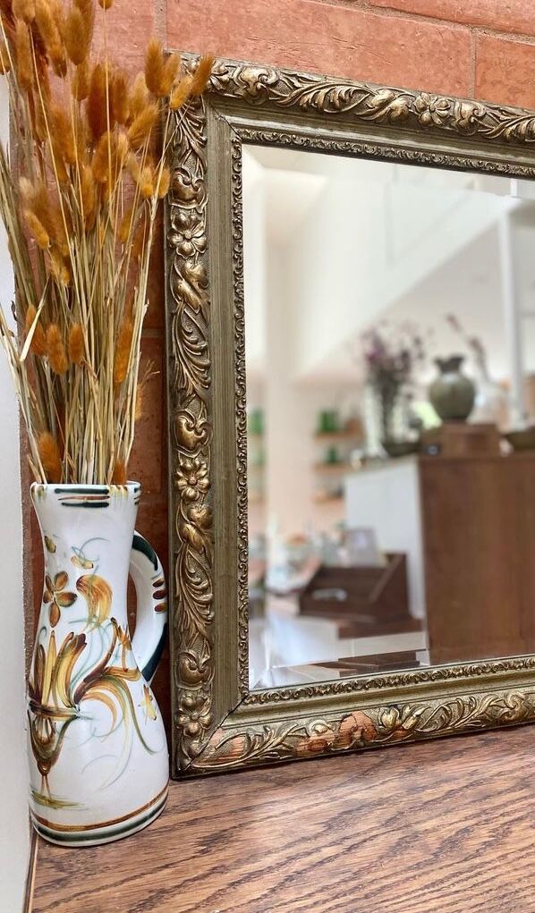 Vintage hand-painted ceramic vase