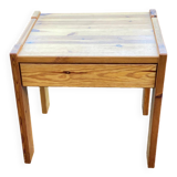 Scandinavian solid wood side table chest of drawers