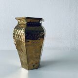 Indian hexagonal brass vase