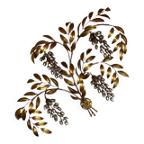 Pioggia D'Oro Wall Lamp in Gold Metal by Hans Kögl, Italy, 1970s