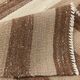 Dark Brown & Beige Striped Pattern Turkish Kilim Rug, 311x394Cm