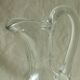 EWATER PITCHER CARAFE IN THICK GLASS WITH CUT-SIDE EFFECT