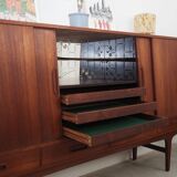 Teak highboard, Danish design, 1960s, designer: Børge Seindal, manufacturer: Westergaard