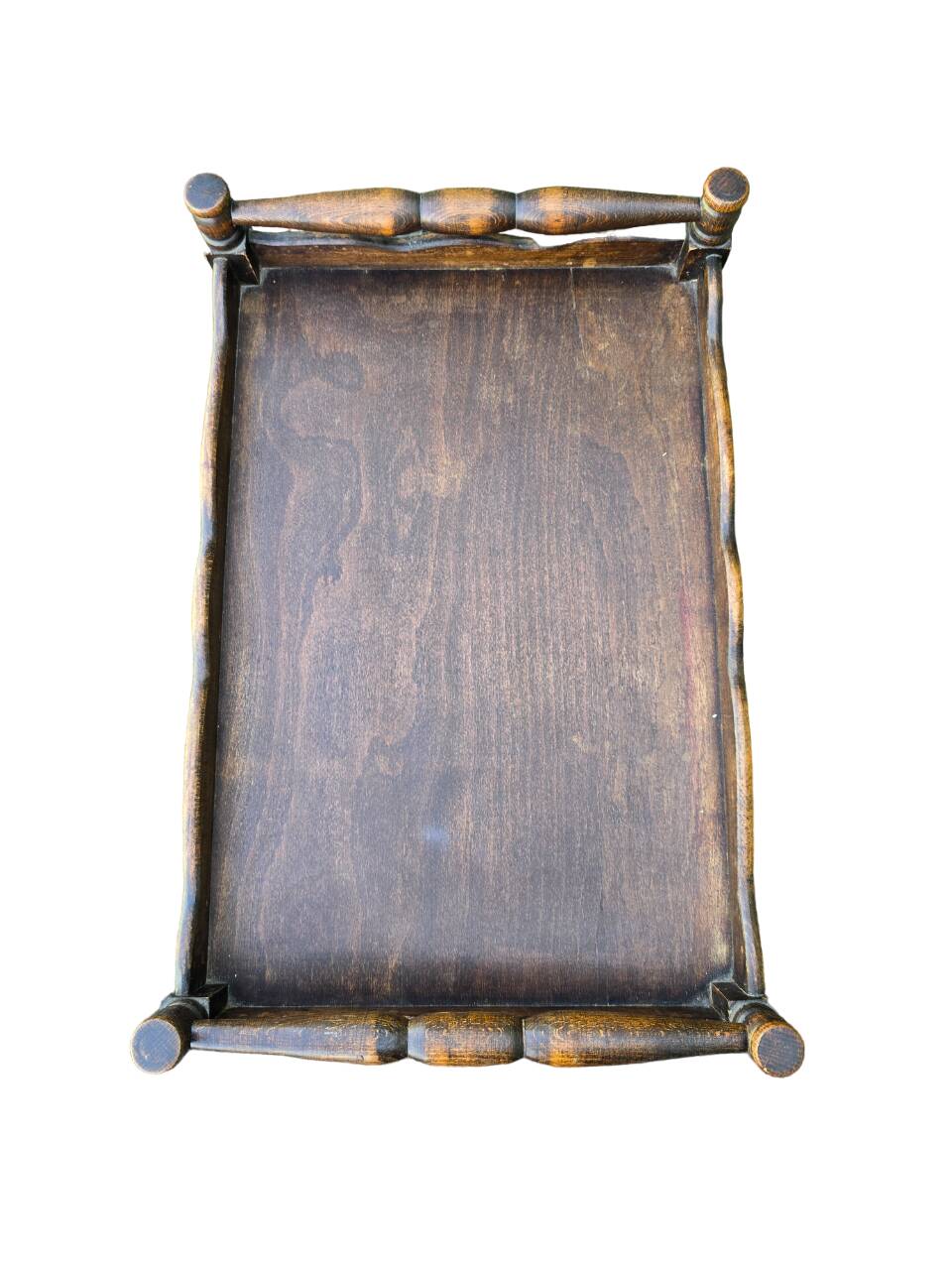 Old wooden serving trolley