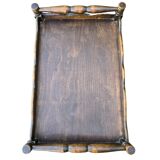 Old wooden serving trolley