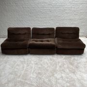 3 amantas in brown corduroy by Mario Belinni for B&B Italia