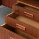 Freestanding writing desk in teak, Danish design, 1950s
