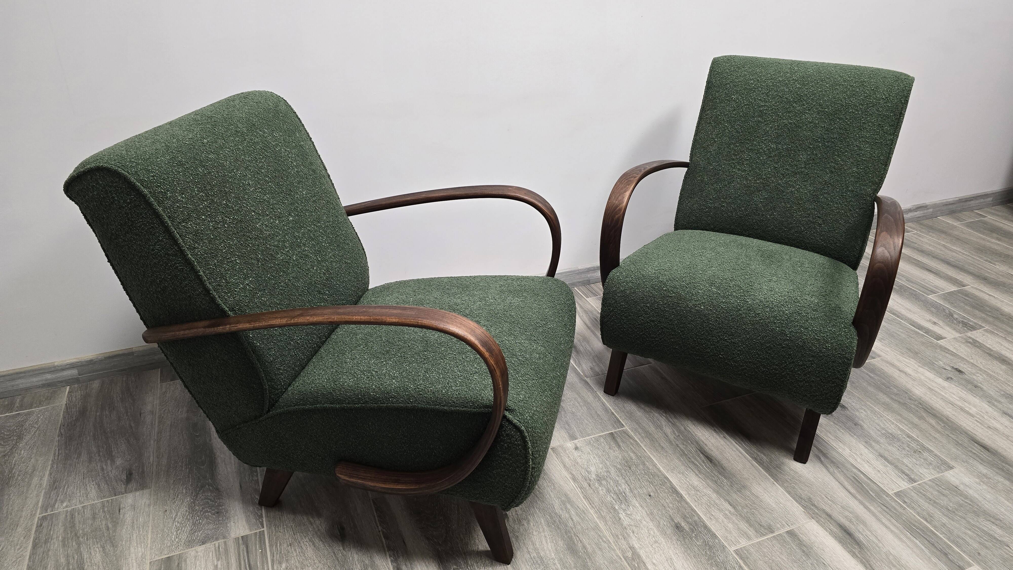 Armchairs by Jindrich Halabala, 1940s