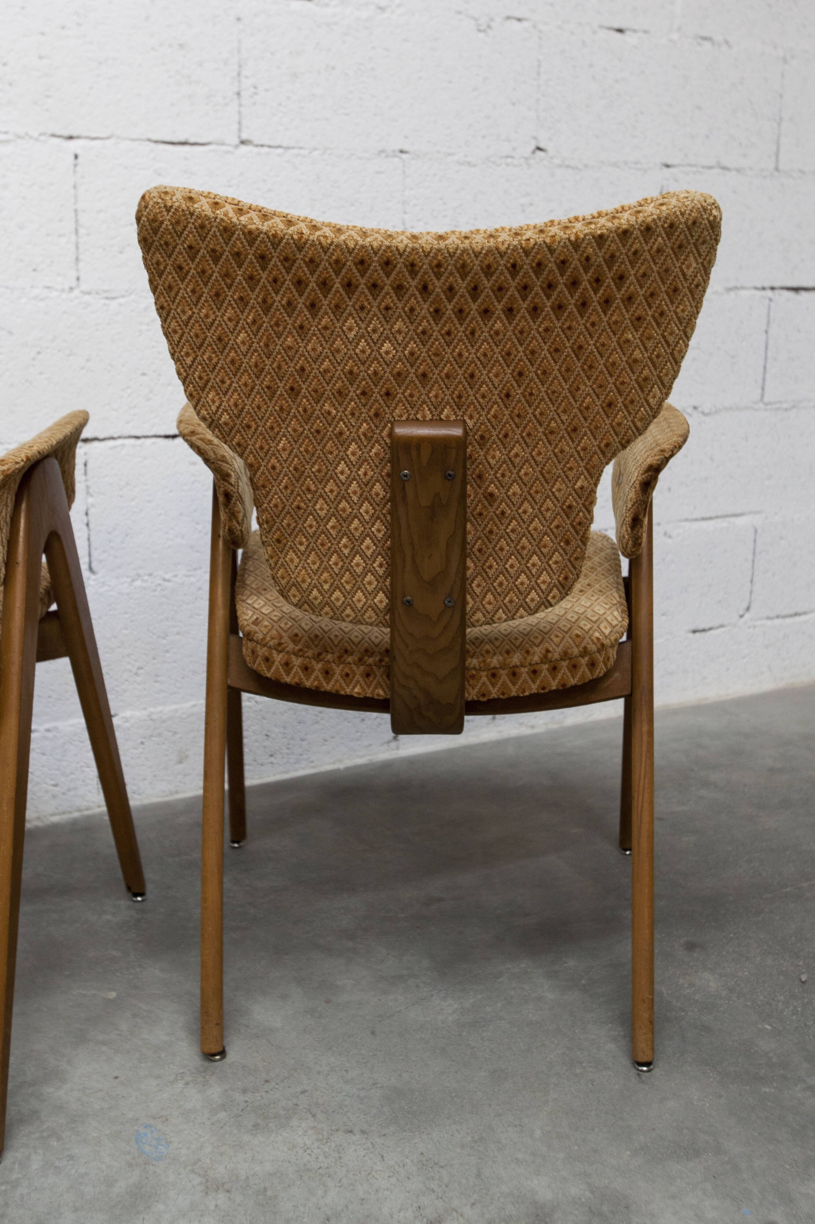 Pair of Lounge chairs by Roger Landault, ABC edition, 1950.