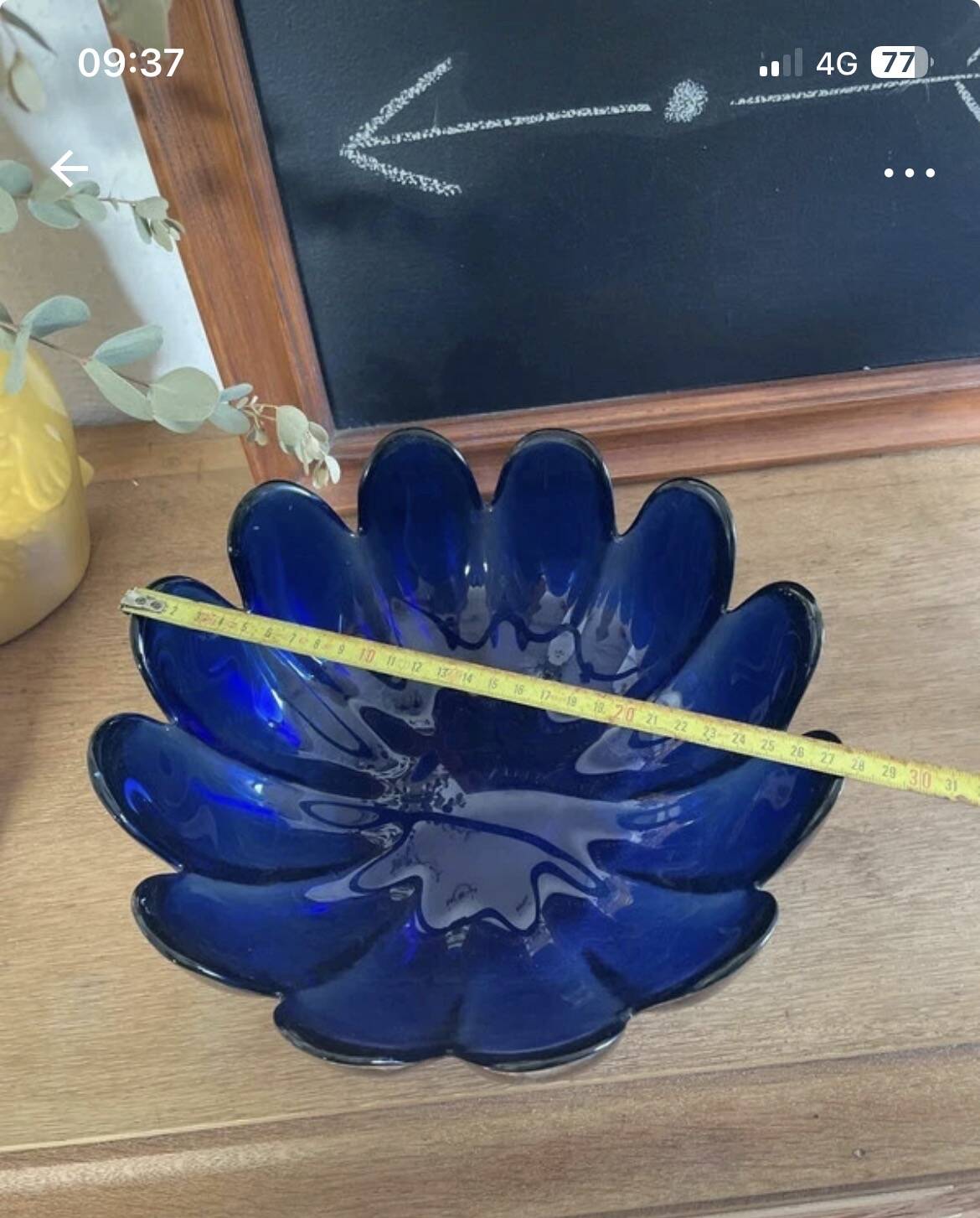Cobalt blue Blenko bowl