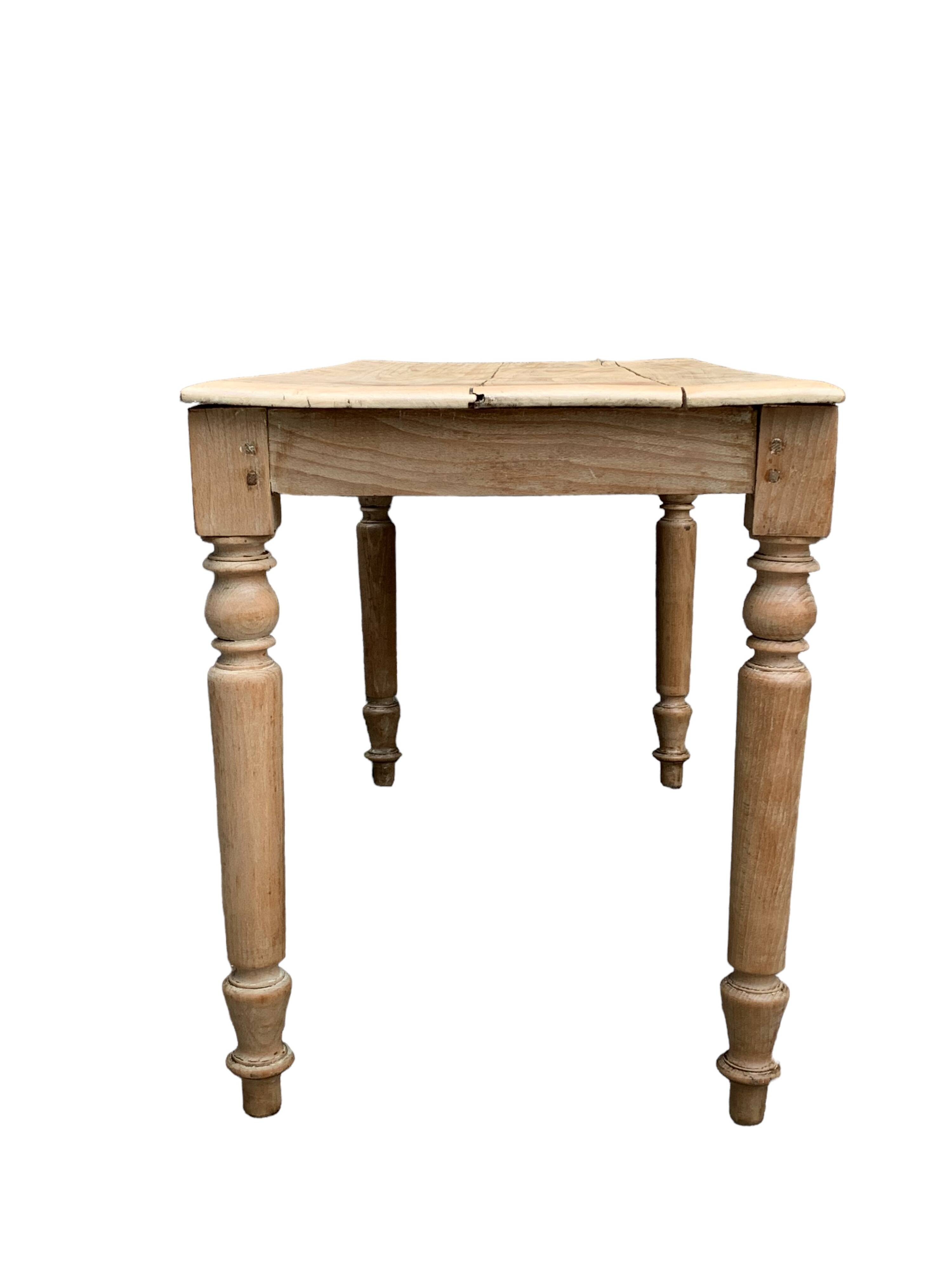 Raw wood farm table 1920