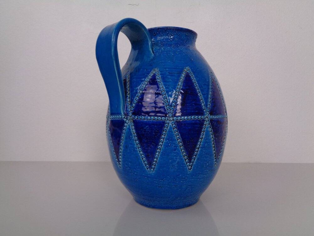 Studio ceramic jug by Aldo Londi for Bitossi, Italy, 1960s