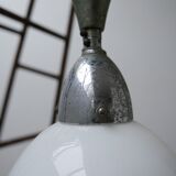 Suspension en verre antique de deux tons