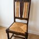 Set of 6 Basque-style wooden dining chairs.