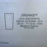 Set of 6 tall crystal glasses JG DURAND
