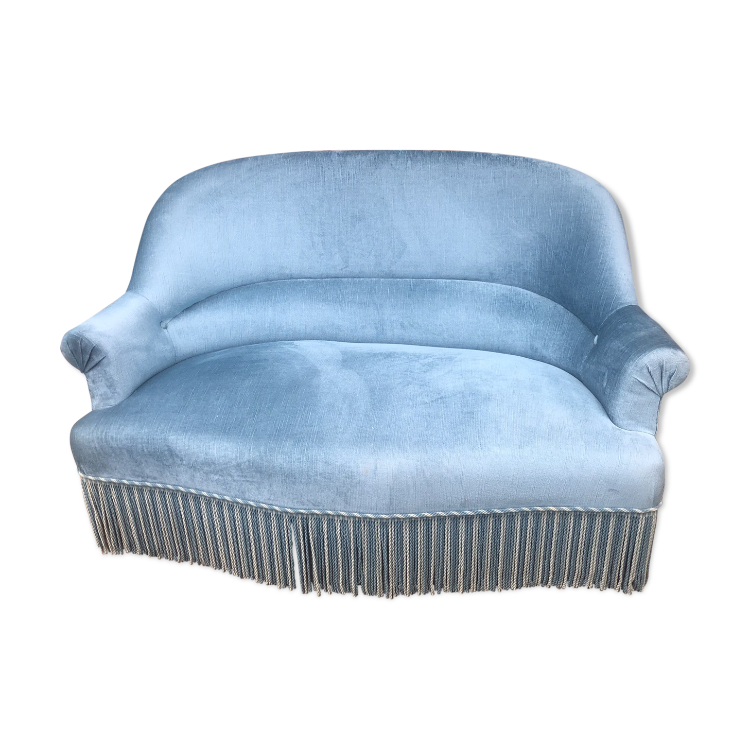 Vintage velvet Toad sofa