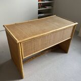 Vintage rattan desk