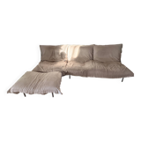 2-seater sofa + armchair + cuddly pouf by Cinna by Pascal Mourgue