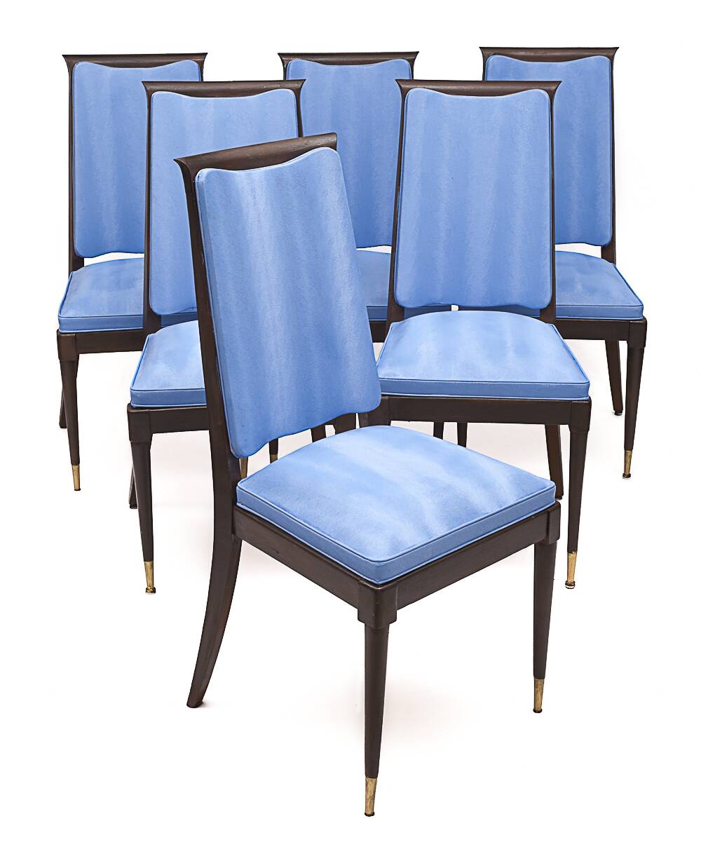 Set of 6 Art Deco chairs