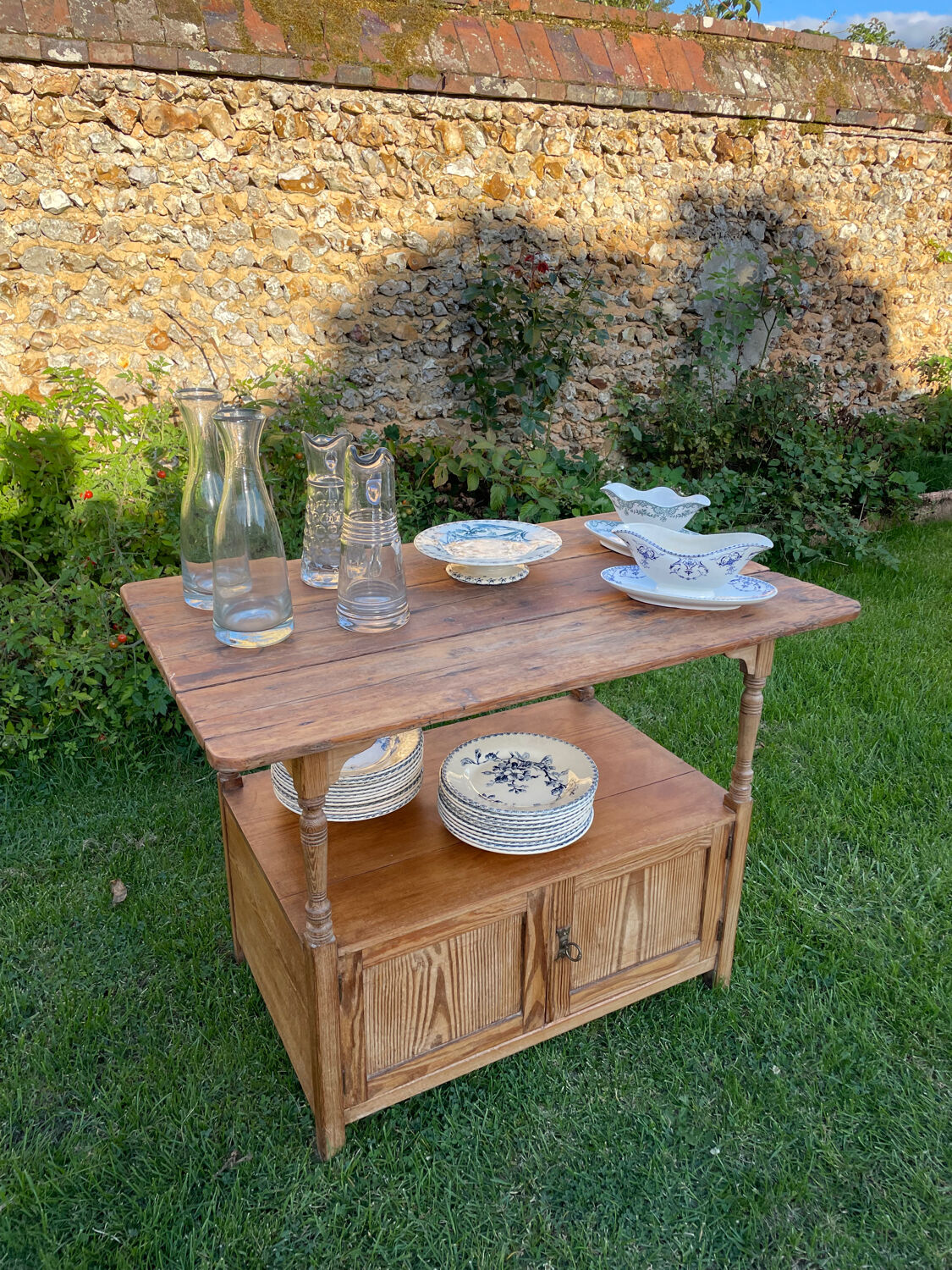Vintage store serving table 1900
