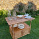 Vintage store serving table 1900