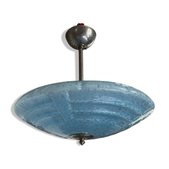 Large round ceiling light Clichy sky blue