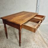 Antique table desk table dining table walnut 72x120 cm