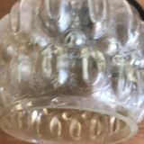 Vintage Lightly Smoked Glass Globe Pendant Light Electrical System New