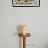 Solid pine wood pedestal table 1940s