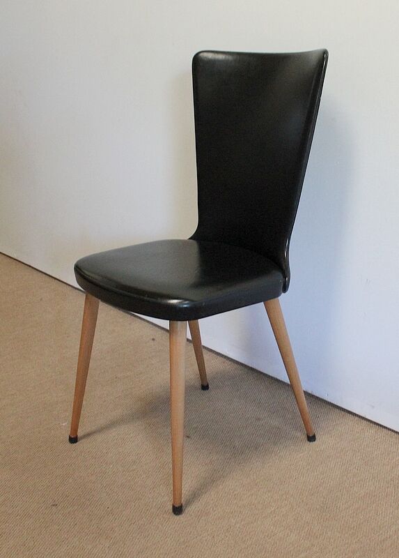 Suite of 8 baumann chairs, "essor" model – 1960s