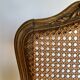 Chaise de style Louis XV decor floral cannage fin XlXeme
