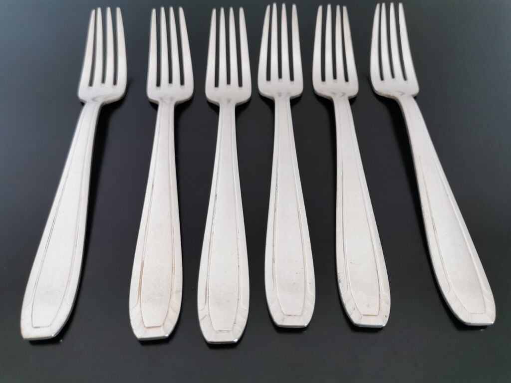 Lot de 24 couverts métal argenté Art déco
