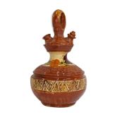 Cruche en terre cuite vernissée gargoulette vintage