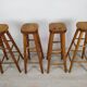 4 tabourets de bar brutaliste