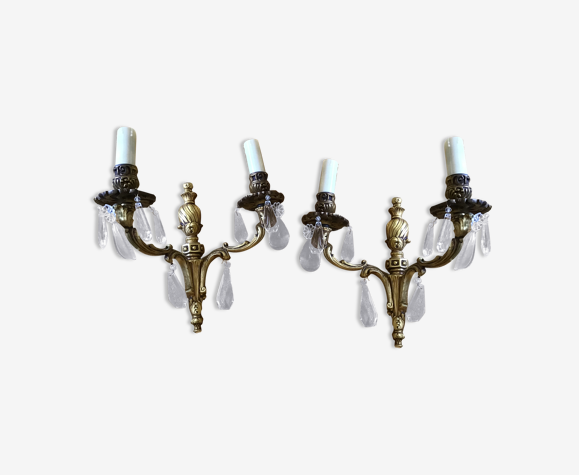 2 appliques bronze