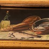 Oil painting on panel Signed Still Life