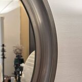 Round aluminium mirror Sergio Mazza, 1970