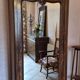 Antique wardrobe with one door and mirror.