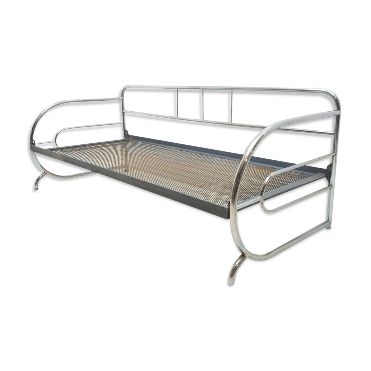Chromed Bauhaus sofa, 1930´s, Bohemia