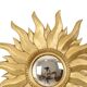 Vintage Gold Sunburst Convex Mirror 54cm