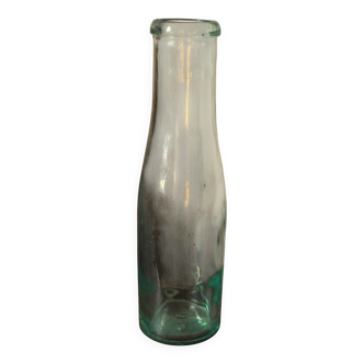 Antique glass milk bottle carafe