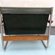 Fauteuil lounge vintage italien chrome et cuir des années 60