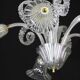 Amazing Art Decò Murano Glass Chandelier 5 Light, 1950