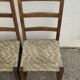 Two-tone straw chairs 1950