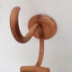 Hook, curved wooden coat rack