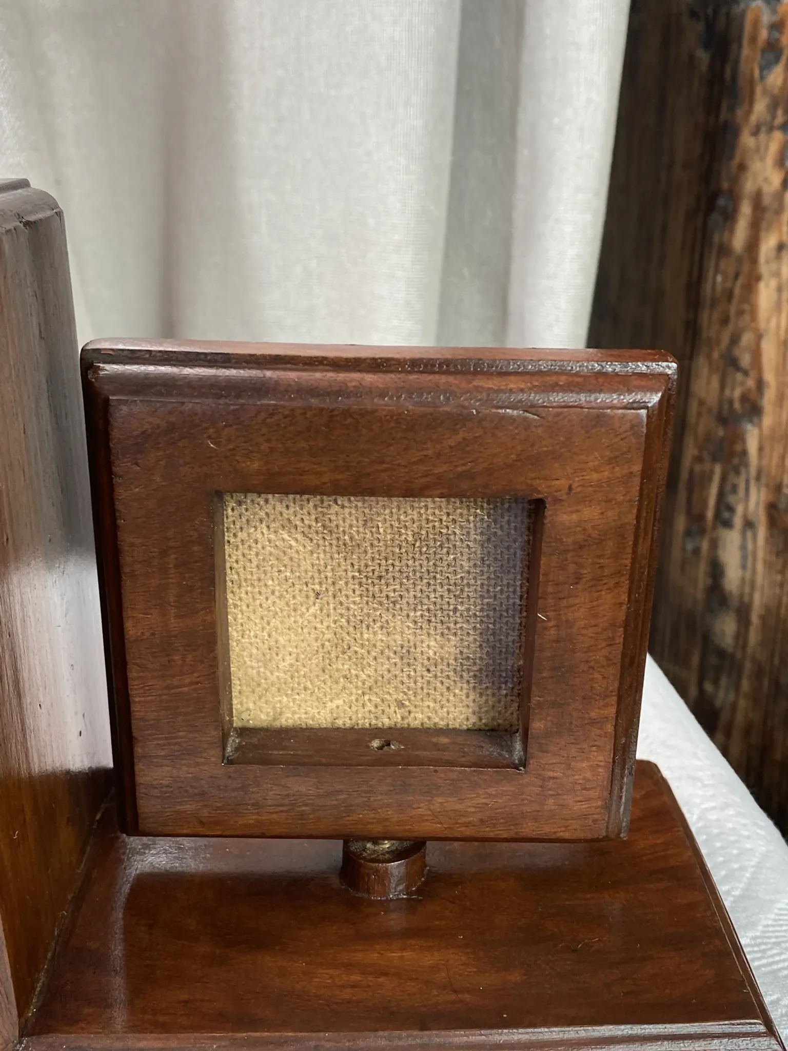 Pair of bookends, solid wood photo frames