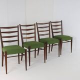 Set van 4 Pastoe ST09 teak stoelen 'Bilderdijk'